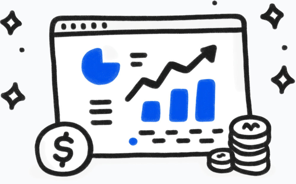 Revenue dashboard showing voucher pack sales, redemption tracking, subscription conversions, and earnings breakdown